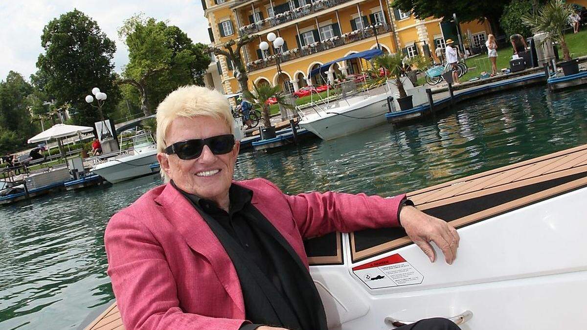 Heino vor dem Schlosshotel 