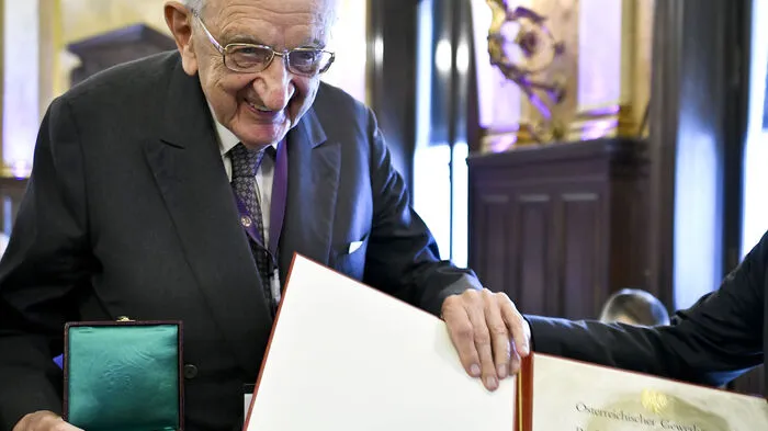 Archivbild: Johann Eibl bei der Verleihung der Wilhelm Exner Medaille im November 2016 in Wien