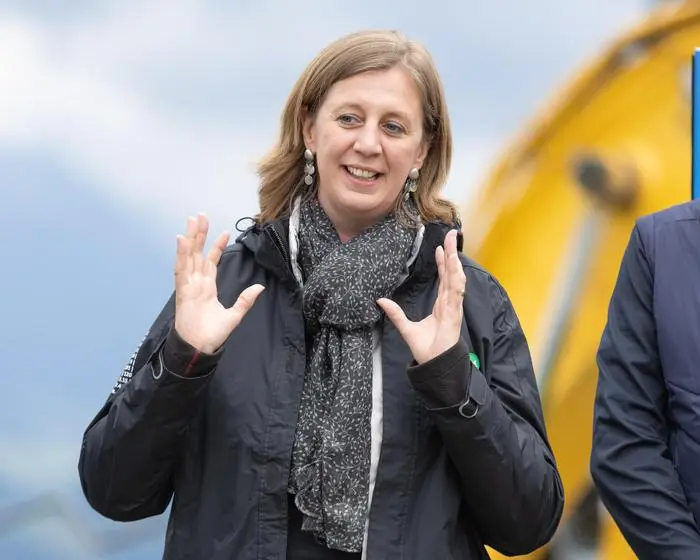 13.06.2024, Haus im Ennstal, Steiermark, Österreich (Austria): Spatenstich für die Kaiblinggrat-Bahn, eine neue 8er-Sesselbahn, Ersatzbau für die Sesselbahn Quattralpina, im Bild Barbara Eibinger-Miedl, Landesrätin Steiermark. 
Fotocredit: Martin Huber