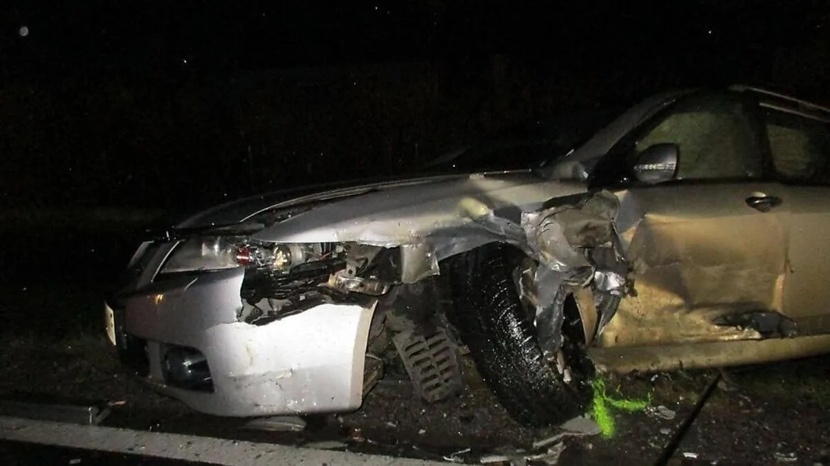 Einer der Unfallwagen