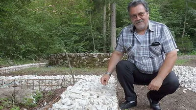 Harald Krainer auf der "Baustelle"