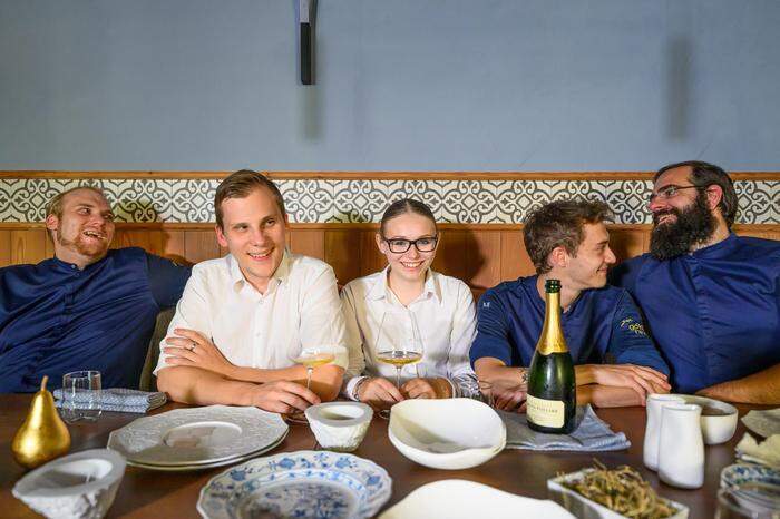Alexander Posch (rechts) ist Küchenchef, Jan Eggers Patissier des Jahres im Parkhotel-Restaurant