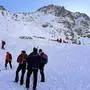 Suche nach dem Lawinenabgang in Sölden