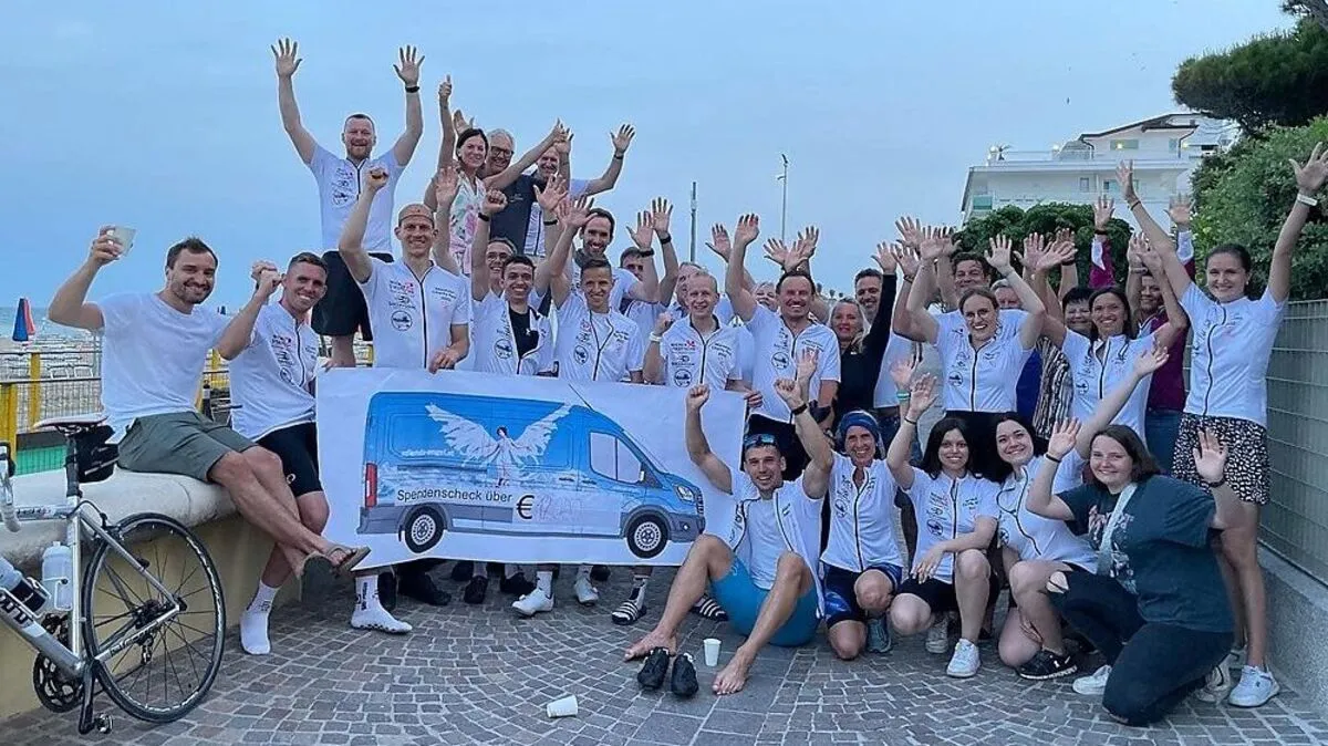 Das Team wurde in Lignano von vielen Freunden und Helfern in Empfang genommen