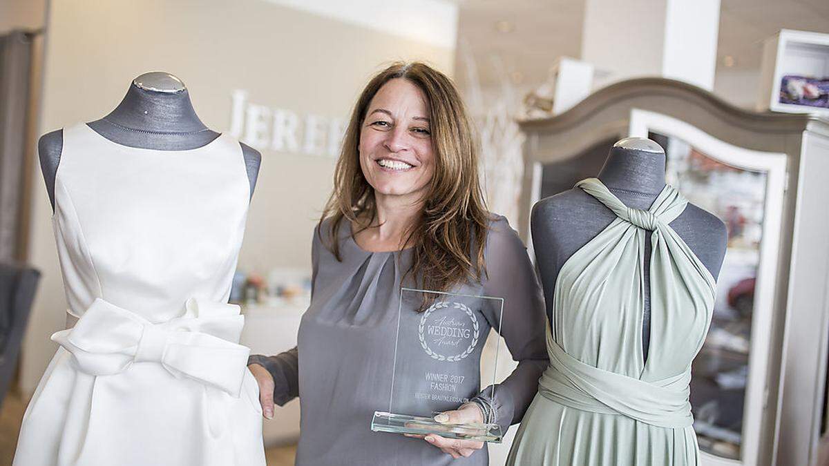 Der Hochzeitssalon von Claudia Jereb wurde als „bester Brautkleidsalon Österreichs“ ausgezeichnet