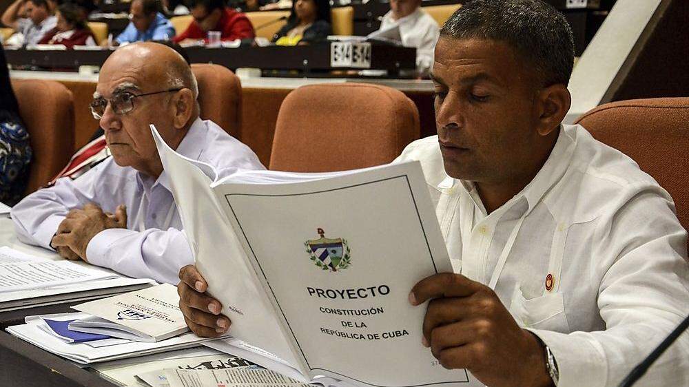 Am Montag soll Kubas neue Verfassung beschlossen werden.