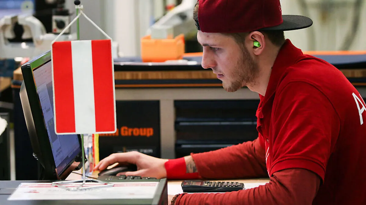 Der Kärntner Sandro Zupan (CNC-Fräsen) gehört zum Favoritenkreis 