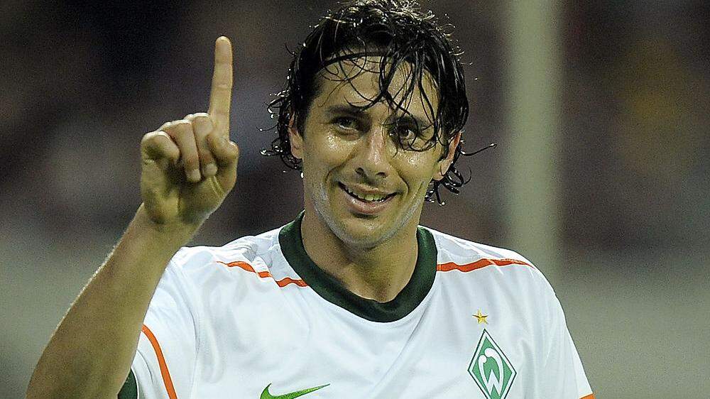 Claudio Pizarro im Werder-Dress im Jahr 2010