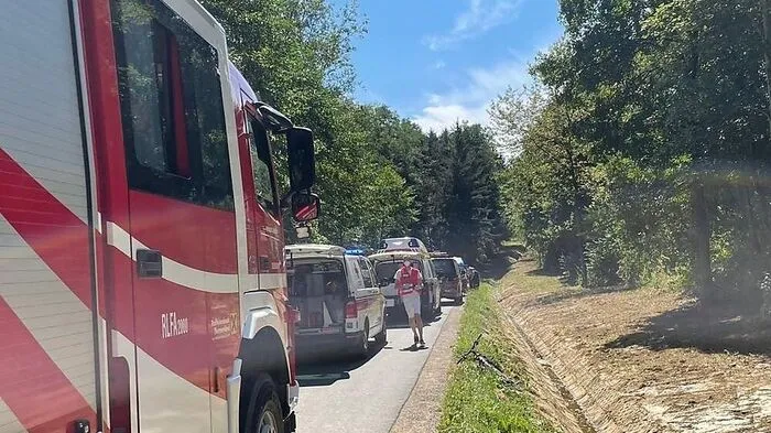 Die Unfallstelle in Sebersdorf