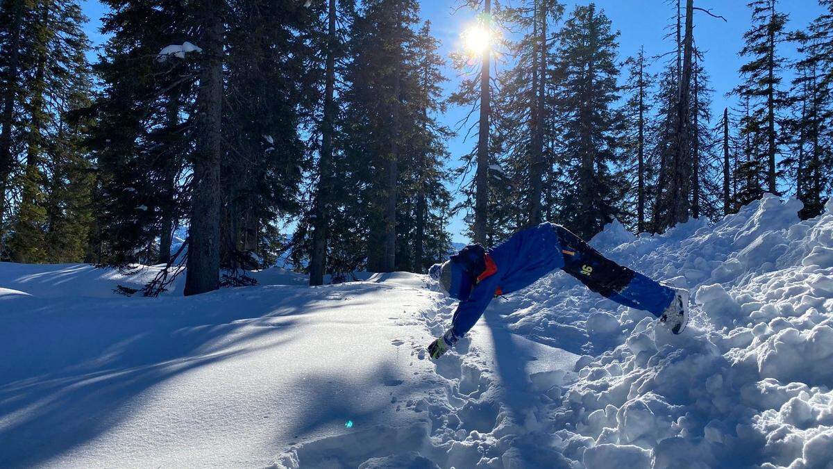 Ausreichend geschneit hat es hauptsächlich auf den Bergen