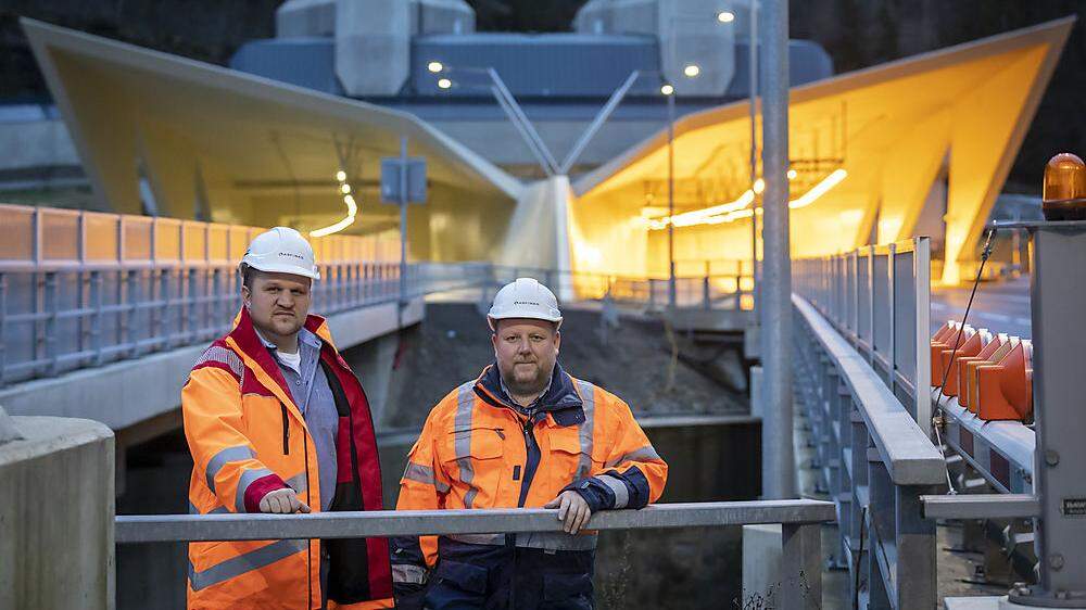 Die beiden Tunnelprojektleiter Herwig Moser (rechts) und Andreas Reiter