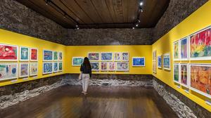 Blick in die Chagall-Ausstellung in Gmünd