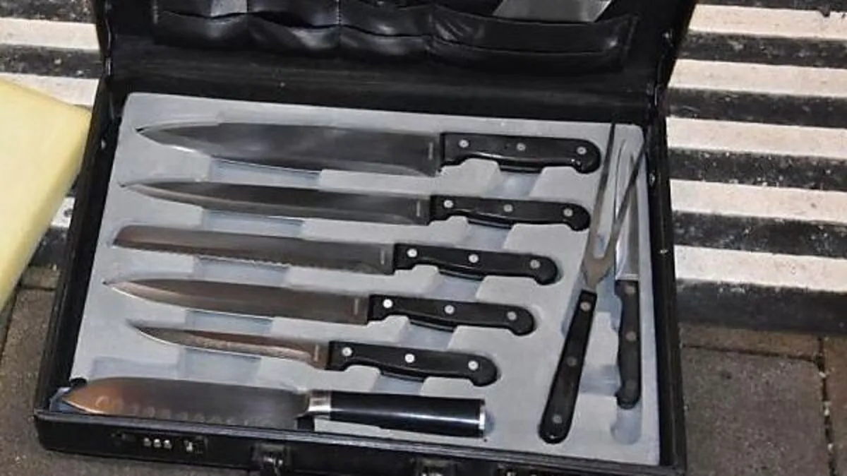 Der Koffer mit den Messern