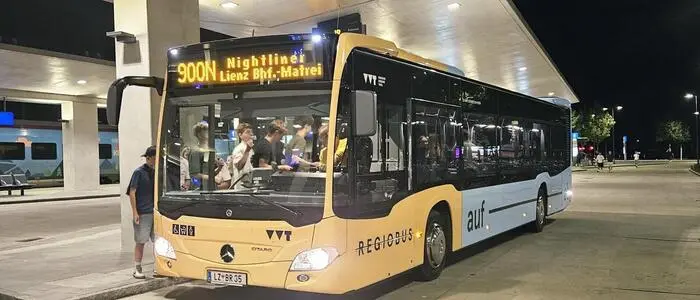 Die Nachtbusse in Osttirol fahren nach einer erfolgreichen Testphase über den Sommer wieder im Normalbetrieb