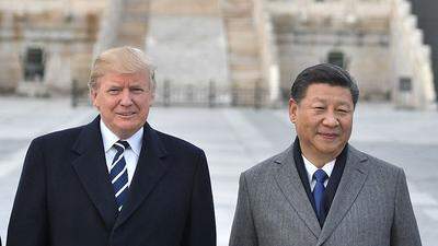 Trump und Xi (bei einem Treffen im November 2017)