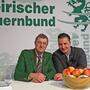 Bauernbund-Direktor Franz Tonner und Andreas Gabalier bei der Pressekonferenz am Dienstag im Steiermarkhof