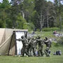 Übung schwedischer Soldaten