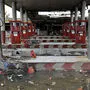 Ausgebrannte Tankstelle in Teheran