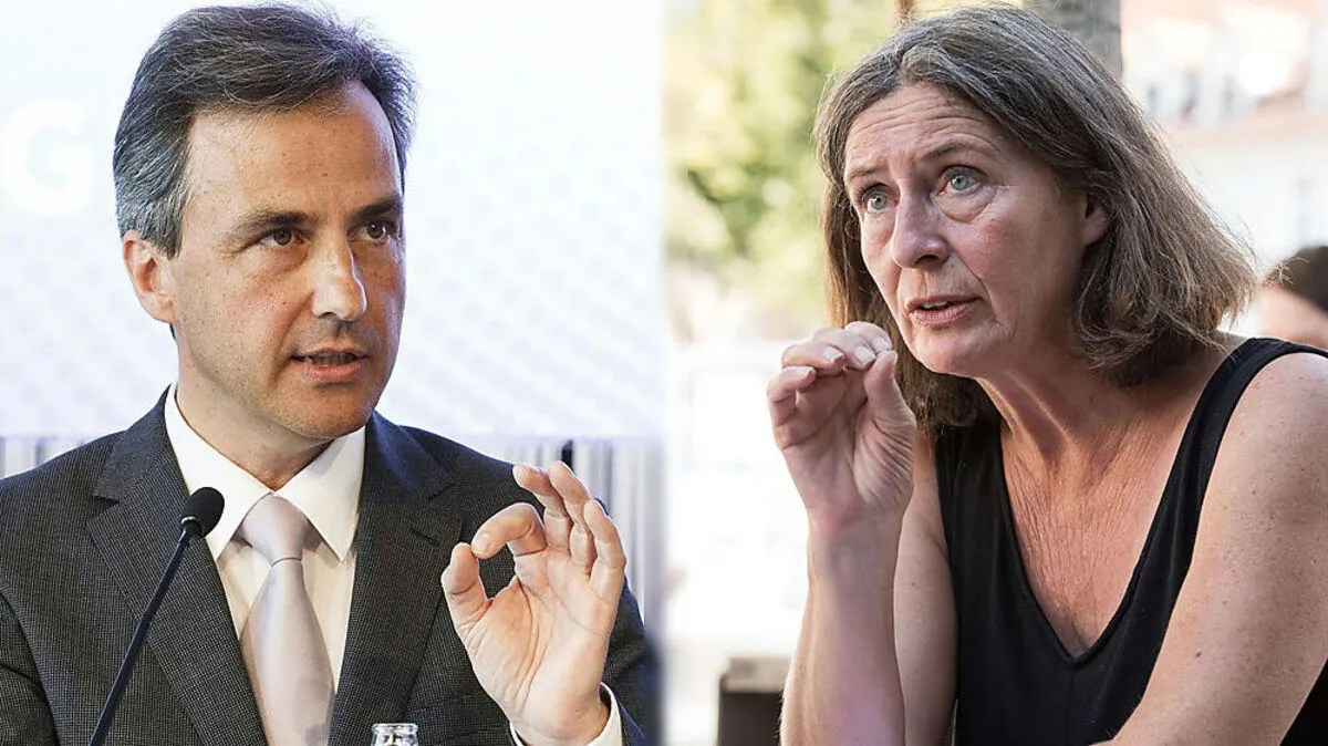 Siegfried Nagl (ÖVP) und Elke Kahr (KPÖ)