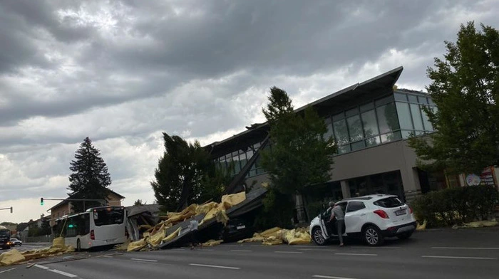 Dramatische Momente spielten sich in Graz in der St. Peter-Hauptstraße ab ...