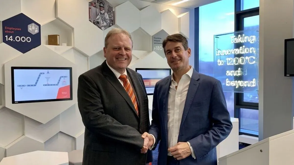 Triebens Bürgermeister Helmut Schöttl und RHI-Boss Stefan Borgas