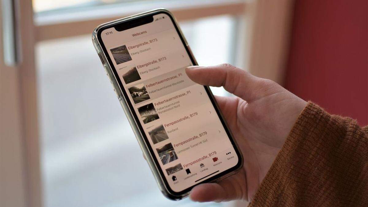 App-Nutzer können sich künftig auch ein Bild der Verkehrssituation am Felbertauern machen