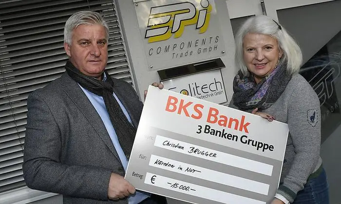 Unternehmer Christian Brugger spendete 15.000 €
