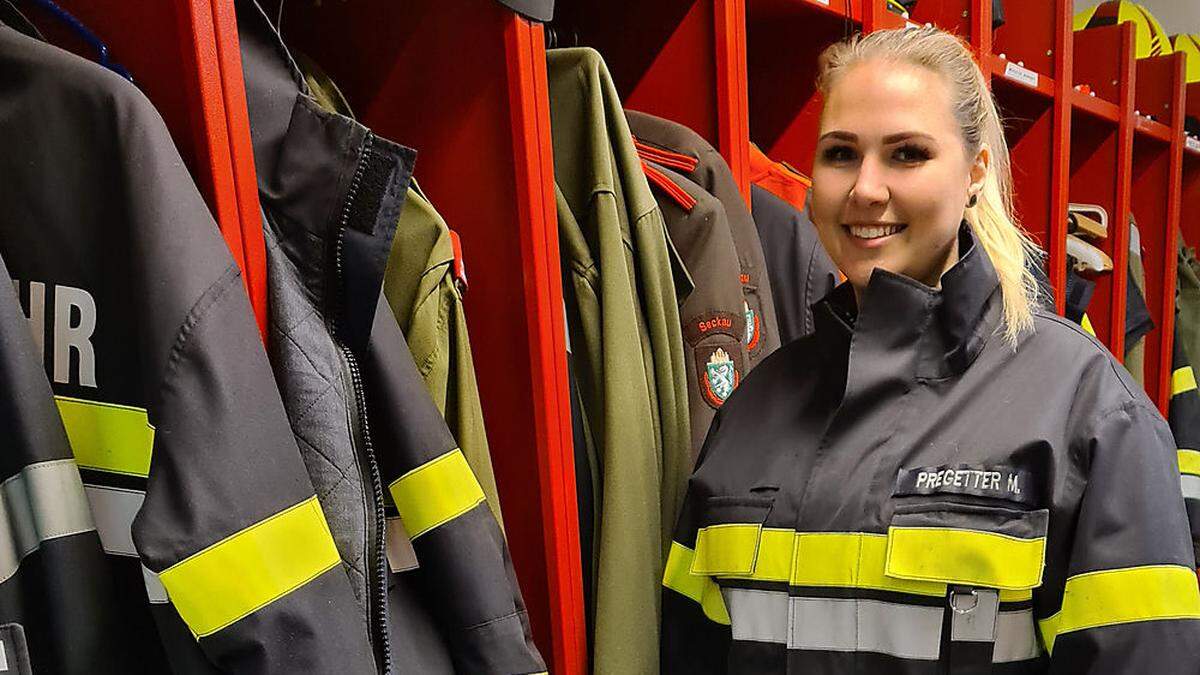 Michelle Pregetter ist in den Feuerwehrbereichen Knittelfeld, Judenburg und Murau die einzige Kommandantin