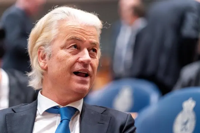 Geert Wilders PVV looks on during the plenary debate of the Dutch Parliament Tweede Kamer at Tweede Kamer on December 17, 2024 in Den Haag, Netherlands. Photo by John Beckmann/DeFodi Images Defodi-750_750_20241217_08185 *** Geert Wilders PVV looks on during the plenary debate of the Dutch Parliament Tweede Kamer at Tweede Kamer on December 17, 2024 in Den Haag, Netherlands Photo by John Beckmann DeFodi Images Defodi 750 750 20241217 08185 Defodi-750
