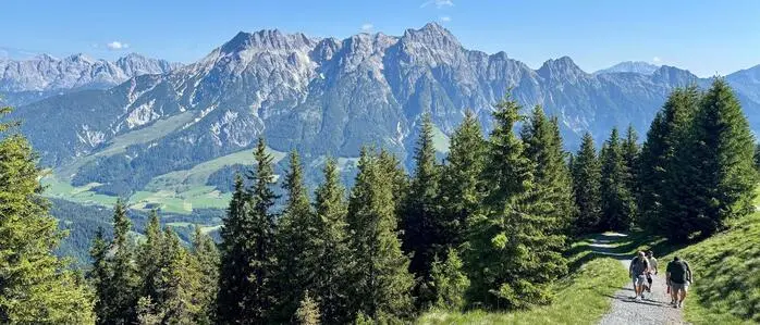 Vom Großen Asitz aus hat man einen wunderbaren Blick auf die Leoganger Steinberge