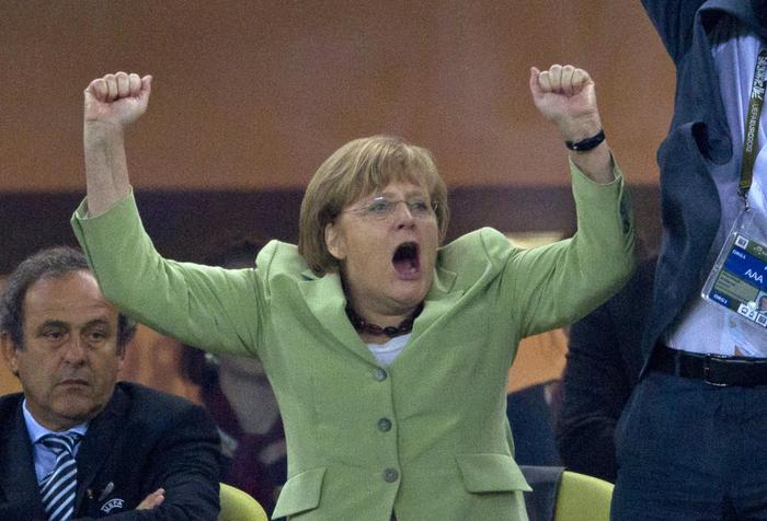 Angela Merkels Jubel war legendär
