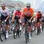 KALS,AUSTRIA,06.JUL.24 - CYCLING - Tour of Austria, stage 4, St. Johann Alpendorf - Kals. Image shows Rafal Majka, Diego Ulissi and Felix Großschartner (AUT/UAE Team Emirates). 
Photo: GEPA pictures/ David Geieregger