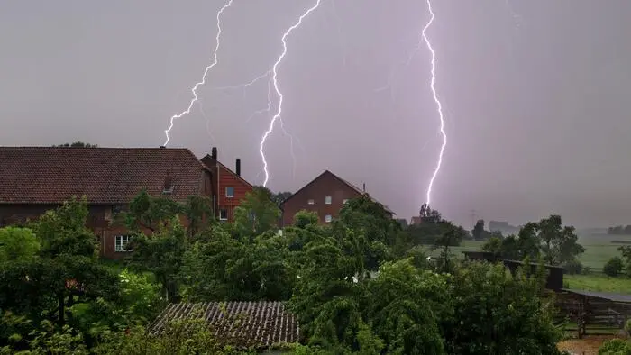 Im ganzen Bundesland gingen Gewitter nieder