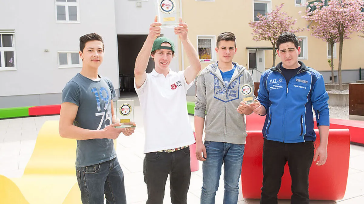 Von links: Rachoi, Cebul, Derhaschnig und Hanschitz