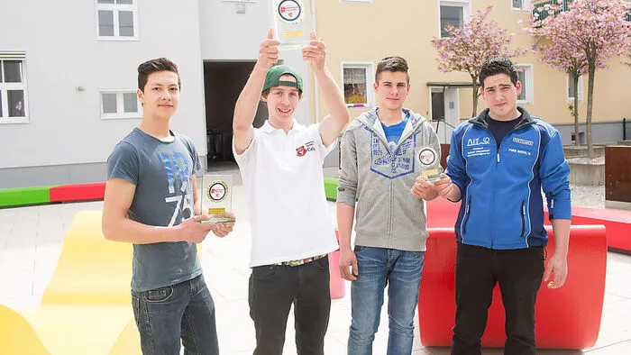 Von links: Rachoi, Cebul, Derhaschnig und Hanschitz