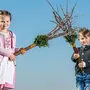 Heuer spielt sich der Palmsonntag im Freien ab