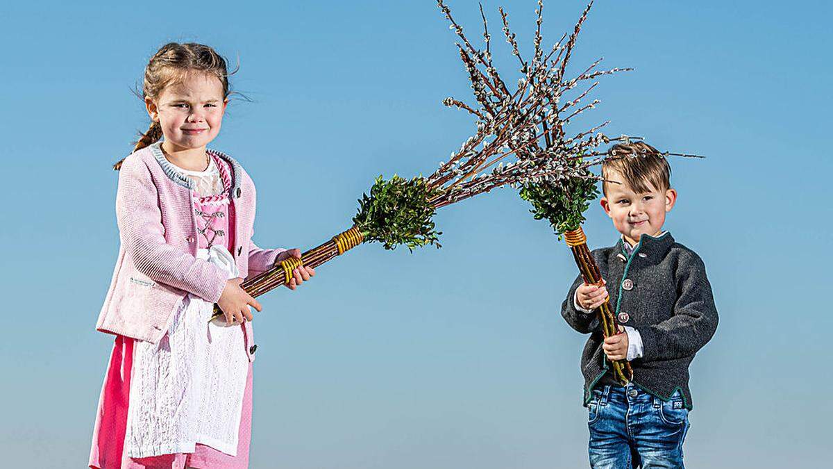 Heuer spielt sich der Palmsonntag im Freien ab