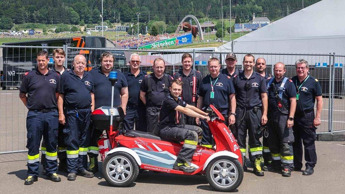Die Mannschaft der Feuerwehr Spielberg hat eine brandgefährliche und zugleich immens wichtige Aufgabe am Red Bull Ring