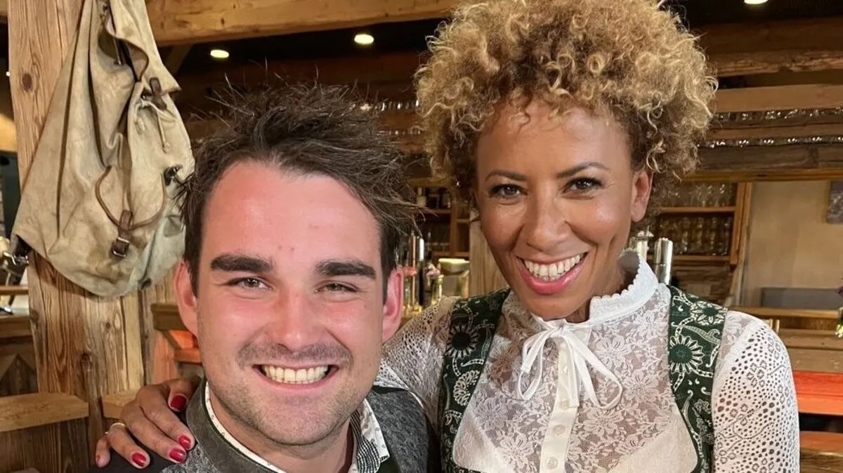 Murtaler Mathias mit Moderatorin Arabella Kiesbauer