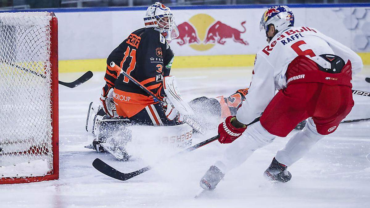 Olivier Rodrigue (99ers) and Thomas Raffl