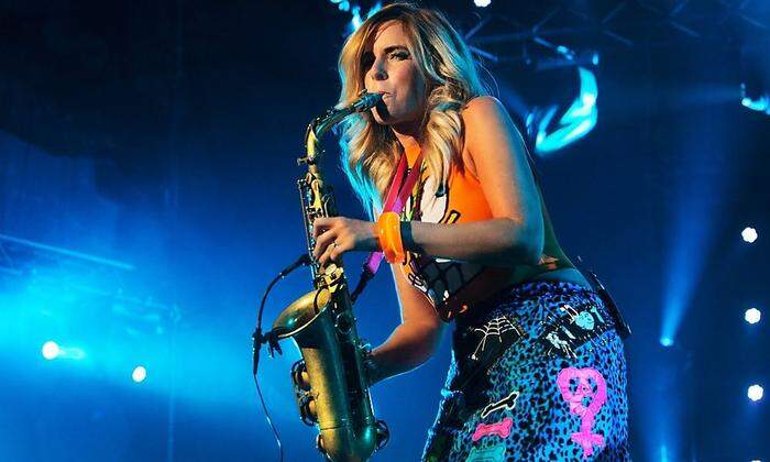 Die holländische Star-Saxofonistin Candy Dulfer in Deutschlandsberg