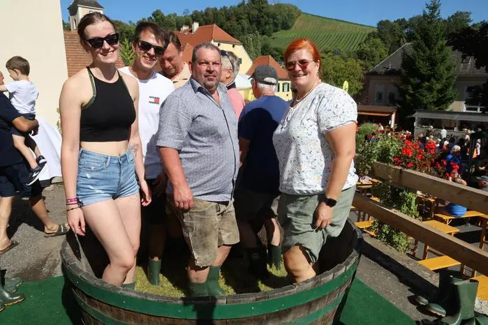 So wurde früher Wein hergestellt.