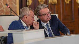 Finanzreferent, SPÖ-Vize-LH Anton Lang und ÖVP-LH Christopher Drexler
