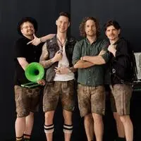 Die Draufgänger: Robert Wolf, Albert-Mario Lampel, Rene Wohlgemuth und Neuzugang Martin Raneg aus Kärnten.