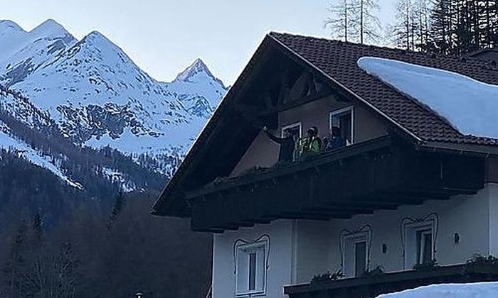 Konzert vom Balkon des Berghotel Hois in Heiligenblut 