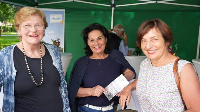 Elisabeth Sickl (Schloss Albeck) LAG-Chefin Christine Sitter und Amthof-Feldkirchen Leiterin Hanni Gerretsen 