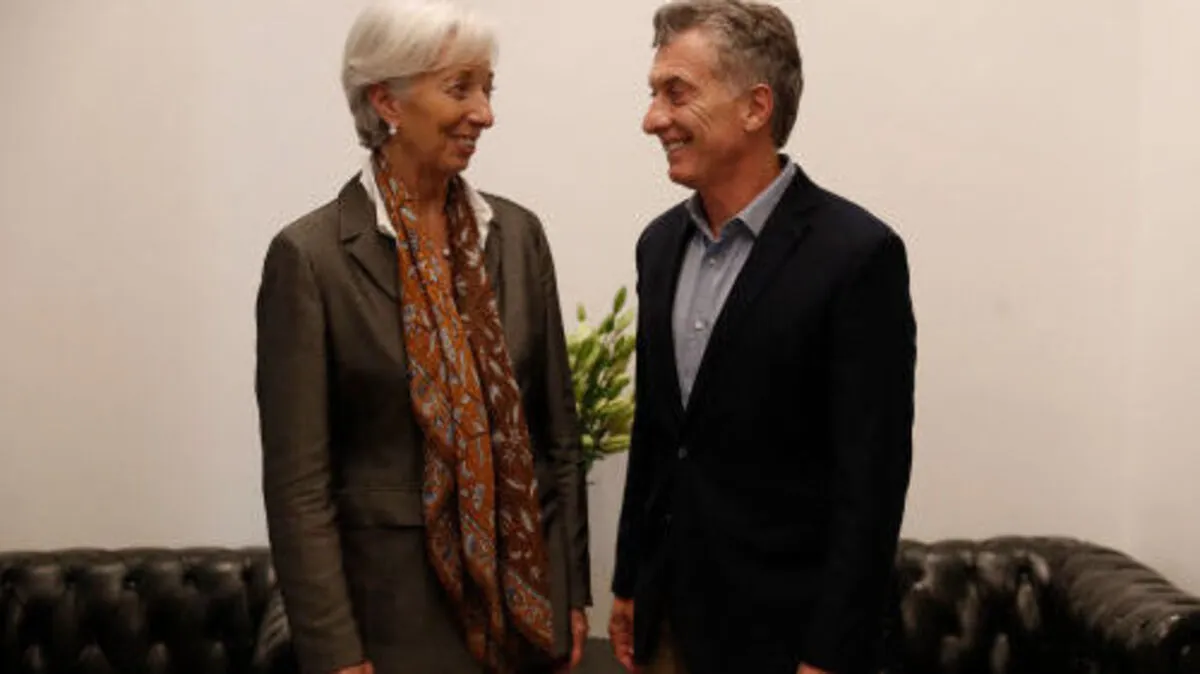 Argentiniens Präsident Mauricio Macri udn EWF-Chefin Christine Lagarde