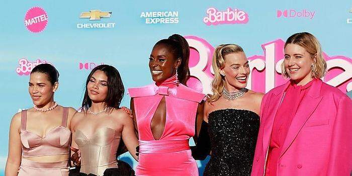  Von links: America Ferrera, Ariana Greenblatt, Issa Rae, Margot Robbie und Greta Gerwig