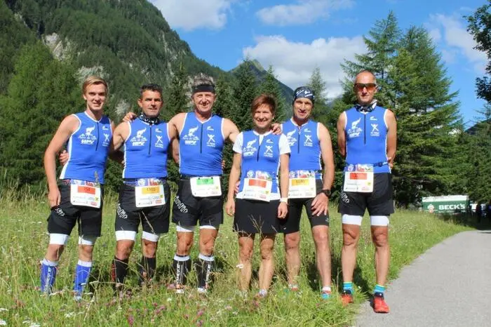 Das Team des SV Penk mit Leon Fian, Jank Simunovic, Gerhard Berger, Heidi Striednig, Josef Stranig und Erich Marktl.