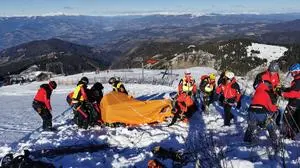 Die Bergretter bei der Winterübung auf der Koralpe 